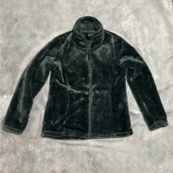 Plush Charcoal Zip-Up Jacket 32° Heat Medium - Picture 1 of 8
